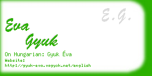 eva gyuk business card