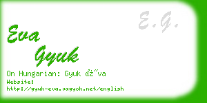 eva gyuk business card